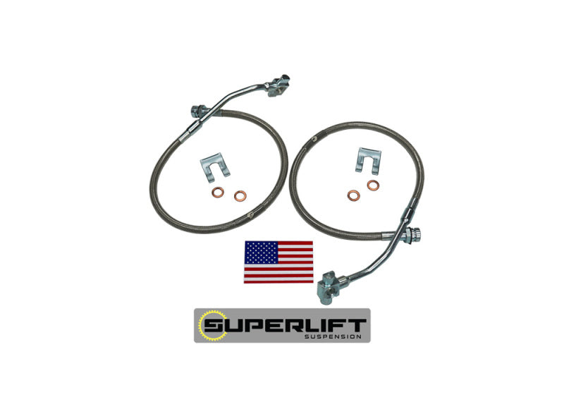 Superlift 79-86 GM Pickup/Blazer/Suburban w/ 4-6in Lift Kit (Pair) Bullet Proof Brake Hoses - GTR Auto