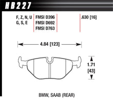 Load image into Gallery viewer, Hawk 1992-1998 BMW 318i HPS 5.0 Rear Brake Pads KHB227B.630