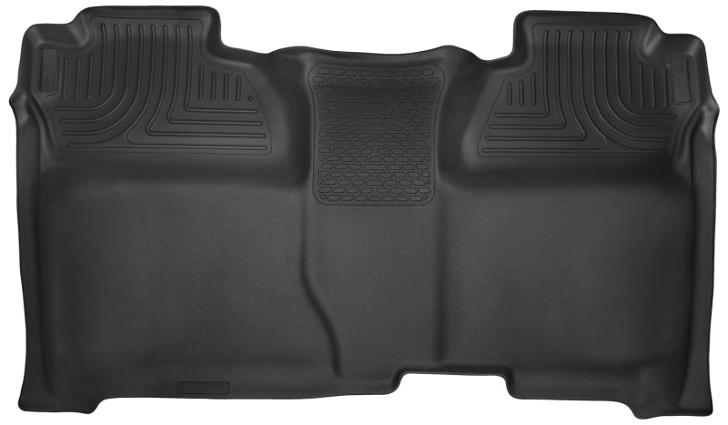 Husky Liners 14-15 Chevy Silverado Crew Cab X-Act Contour Black 2nd Row Floor Liners - GTR Auto